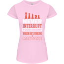 Funny Chess Never Interupt Your Enemy Womens Petite Cut T-Shirt Light Pink