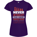 Funny Chess Never Interupt Your Enemy Womens Petite Cut T-Shirt Purple