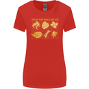 Funny Chicken Humour Chef BBQ Food Cook Womens Wider Cut T-Shirt Red