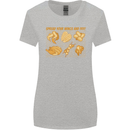 Funny Chicken Humour Chef BBQ Food Cook Womens Wider Cut T-Shirt Sports Grey