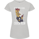 Funny Chicken Spy Parody Womens Petite Cut T-Shirt Sports Grey