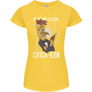 Funny Chicken Spy Parody Womens Petite Cut T-Shirt Yellow