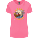 Funny Chickens Merry Cluckmas Womens Wider Cut T-Shirt Azalea