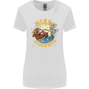 Funny Chickens Merry Cluckmas Womens Wider Cut T-Shirt White