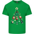 Funny Christmas Guitar Tree Rock Music Mens Cotton T-Shirt Tee Top Irish Green