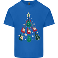 Funny Christmas Guitar Tree Rock Music Mens Cotton T-Shirt Tee Top Royal Blue