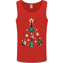 Funny Christmas Guitar Tree Rock Music Mens Vest Tank Top Red