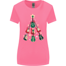 Funny Christmas Guitar Tree Rock Music Womens Wider Cut T-Shirt Azalea