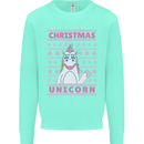 Funny Christmas Unicorn Mens Sweatshirt Jumper Peppermint