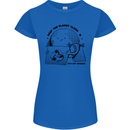 Funny Climate Change Keep the Planet Clean Womens Petite Cut T-Shirt Royal Blue