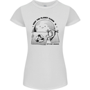 Funny Climate Change Keep the Planet Clean Womens Petite Cut T-Shirt White
