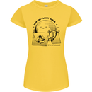 Funny Climate Change Keep the Planet Clean Womens Petite Cut T-Shirt Yellow