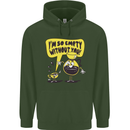 Funny Coffee Childrens Kids Hoodie Forest Green