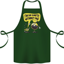 Funny Coffee Cotton Apron 100% Organic Forest Green