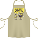 Funny Coffee Cotton Apron 100% Organic Khaki