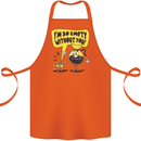 Funny Coffee Cotton Apron 100% Organic Orange