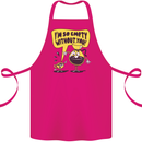 Funny Coffee Cotton Apron 100% Organic Pink