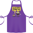 Funny Coffee Cotton Apron 100% Organic Purple