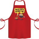 Funny Coffee Cotton Apron 100% Organic Red