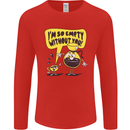 Funny Coffee Mens Long Sleeve T-Shirt Red