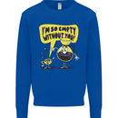 Funny Coffee Mens Sweatshirt Jumper Royal Blue