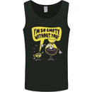 Funny Coffee Mens Vest Tank Top Black