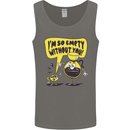 Funny Coffee Mens Vest Tank Top Charcoal