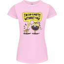 Funny Coffee Womens Petite Cut T-Shirt Light Pink