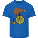 Funny Cycling Kiwi Bicycle Bike Mens Cotton T-Shirt Tee Top Royal Blue