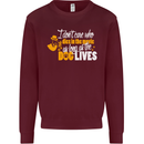Funny Dog & Movie Lover Mens Sweatshirt Jumper Maroon