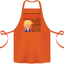 Funny Donald Trump Fathers Day Dad Daddy Cotton Apron 100% Organic Orange