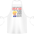 Funny Donald Trump Fathers Day Dad Daddy Cotton Apron 100% Organic White