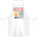 Funny Donald Trump Fathers Day Dad Daddy Cotton Apron 100% Organic White