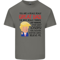 Funny Donald Trump Fathers Day Dad Daddy Mens Cotton T-Shirt Tee Top Charcoal