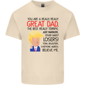 Funny Donald Trump Fathers Day Dad Daddy Mens Cotton T-Shirt Tee Top Natural