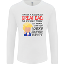 Funny Donald Trump Fathers Day Dad Daddy Mens Long Sleeve T-Shirt White