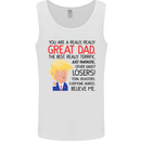 Funny Donald Trump Fathers Day Dad Daddy Mens Vest Tank Top White