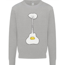 Funny Egg Guitar Acoustic Electric Bass Kids Sweatshirt Jumper Sports Grey