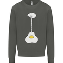 Funny Egg Guitar Acoustic Electric Bass Kids Sweatshirt Jumper Storm Grey