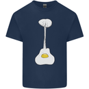 Funny Egg Guitar Acoustic Electric Bass Kids T-Shirt Childrens Navy Blue