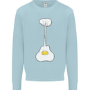 Funny Egg Guitar Acoustic Electric Bass Mens Sweatshirt Jumper Light Blue