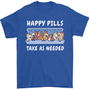 Funny Equestrian Horse Pills Mens T-Shirt 100% Cotton Royal Blue