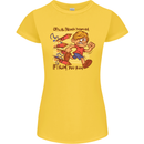 Funny Firework Bonfire Night Guy Fawkes Womens Petite Cut T-Shirt Yellow