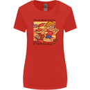 Funny Firework Bonfire Night Guy Fawkes Womens Wider Cut T-Shirt Red