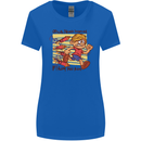 Funny Firework Bonfire Night Guy Fawkes Womens Wider Cut T-Shirt Royal Blue