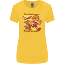 Funny Firework Bonfire Night Guy Fawkes Womens Wider Cut T-Shirt Yellow