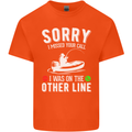 Funny Fishing Fisherman On the Other Line Mens Cotton T-Shirt Tee Top Orange
