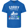Funny Fishing Fisherman On the Other Line Mens Cotton T-Shirt Tee Top Royal Blue