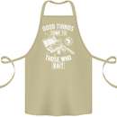 Funny Fishing Those Who Bait Fisherman Cotton Apron 100% Organic Khaki
