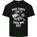 Funny Fishing Those Who Bait Fisherman Kids T-Shirt Childrens Black